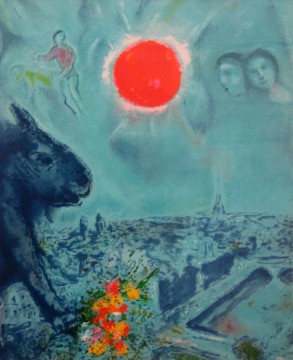 パリの太陽 現代マルク・シャガール Oil Paintings